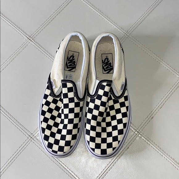 checkered vans womens 8